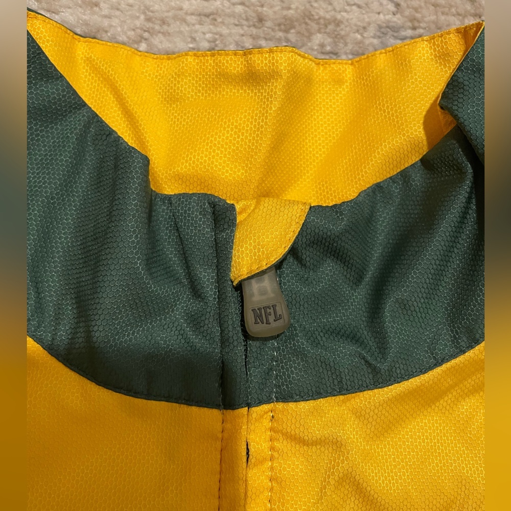NFL Team Apparel Green Bay Packers Windbreaker Full Zip Vintage Jacket Sz Small - Picture 4 of 11